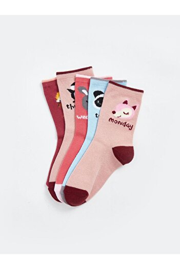 LC Waikiki Patterned Girl's Socks, Pack of 5