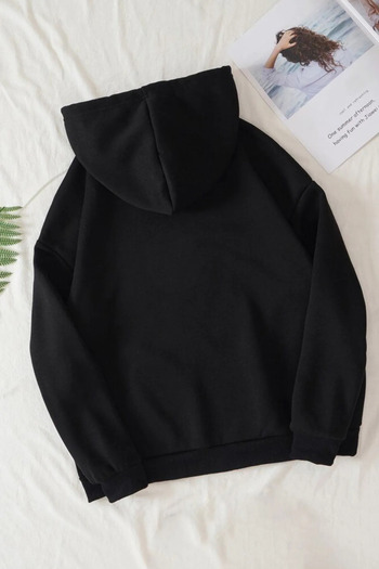 pandy Ζακέτα φούτερ με φερμουάρ Boston Printed Unisex με κουκούλα καγκουρό