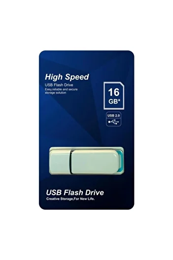 ELBA Flash Memory 16 Gb Plastic White-Blue 2.0 USB