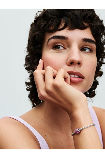 Pandora Açan Pembe Gül Charm