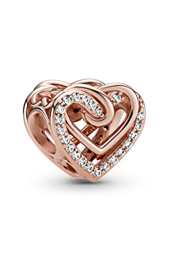 Pandora Işıltılı İç İçe Geçen Kalpler Charm