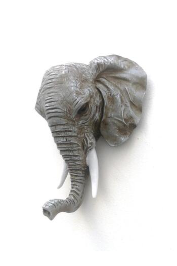 SUME Decorative Elephant Head Hanger Modern Wall Decor Home Decoration Wall Hanger Tumbled