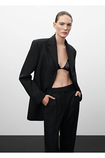 MANGO Woman 100% pure wool blazer jacket