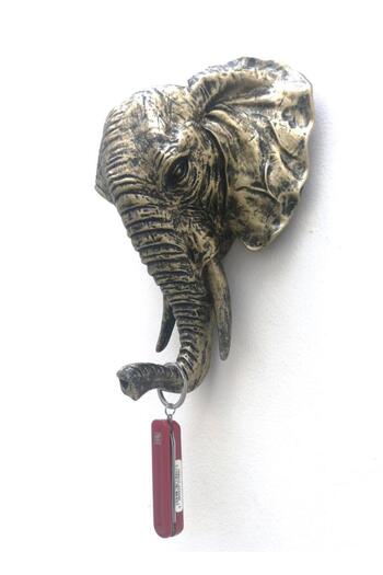 SUME Decorative Elephant Head Hanger Modern Wall Decor Home Decoration Wall Hanger Antique