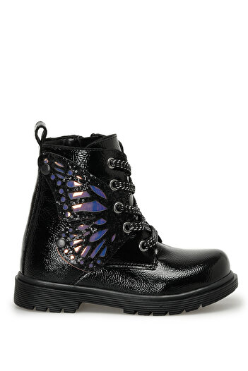 SEVENTEEN Fly.P 3Pr Black Girls' Biker Boots