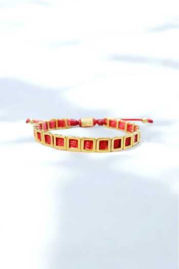 Atölye Unisex Square Brass Bracelet