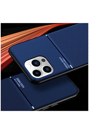 Zebana Apple iPhone 13 Pro Uyumlu Kılıf Design Silikon Kılıf Mavi