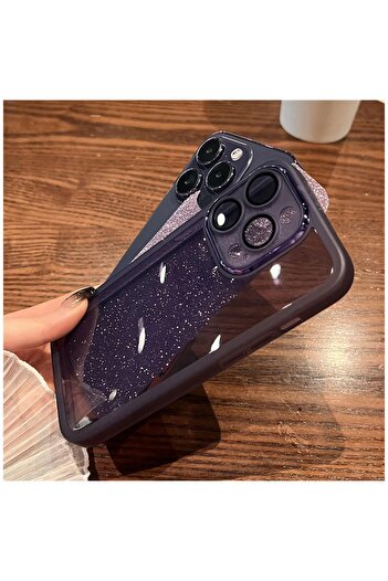 Zebana Samsung Galaxy A55 Compatible Case Zebana Sparkle Silicone Case - Gray with Camera Lens Protection