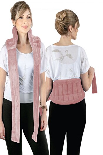 SEVENHİLLS Migrawavable Heatable Menstrual Belt, Relaxing Heating Pad for Neck, Shoulders, Abdomen and Waist (Powder)