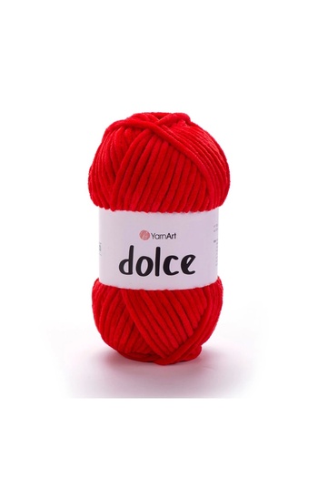 Yarnart Dolce - Βελούδινο Χειροποίητο Νήμα Πλεξίματος Κόκκινο-748