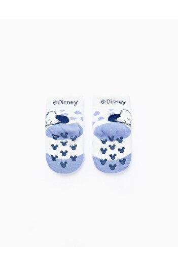 Ziddy NON-SLIP SOCKS FOR GIRLS 'MINNIE', WHITE/BLUE