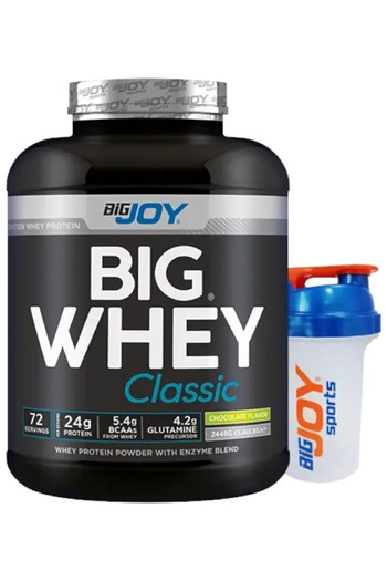 Bigjoy Sports Whey Protein Big Whey Classic Chocolate Flavored 72 Servings 2448Gr Protein Powder with Digestive Enzyme Addition