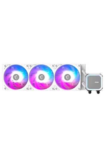 MSI 360mm Mag Coreliquid A13 360 Argb Am5-1851P Liquid Cooling Processor Fan White