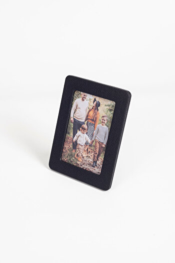 Turgut Office Leather Photo Frame Black