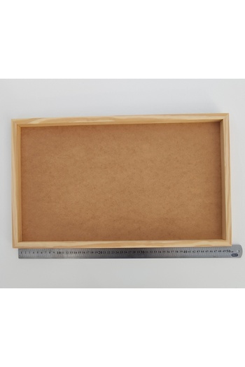 Oduncudünyası 50X30 cm Wood Framed Board Raw (Without Glass - Backrest Fixed)
