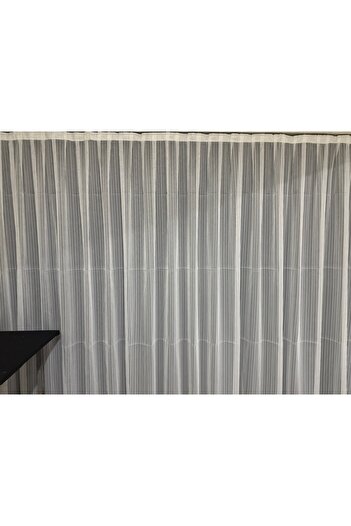 Şahinsoy perde 300X200 Steel Woven Sparse Pleated Tulle Iron - Does Not Want and Wrinkle