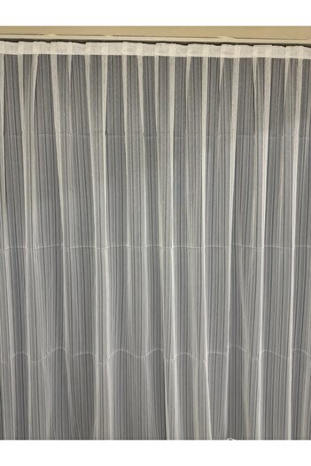 Şahinsoy perde 300X200 Steel Woven Sparse Pleated Tulle Iron - Does Not Want and Wrinkle