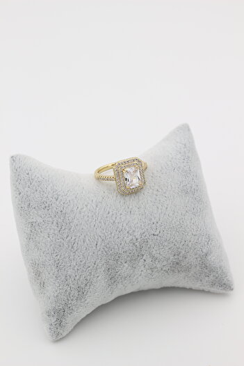 XUPING JEWELRY Stil Incisi 14 Ayar Altın Kaplama, Baget Yüzük