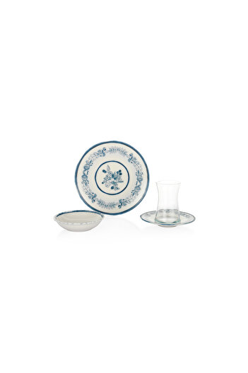 Schafer Lily breakfast set 16 pieces-navy blue