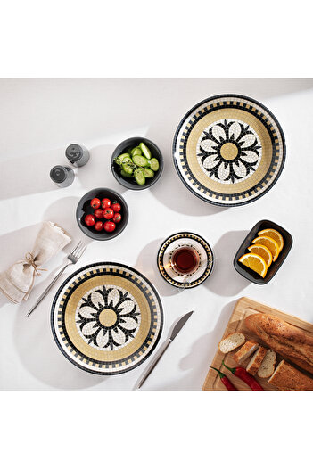 Schafer Meghan Breakfast Set 32 Pieces-Gray