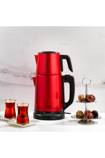 Schafer Teelike Stainless Steel Tea Maker-Red