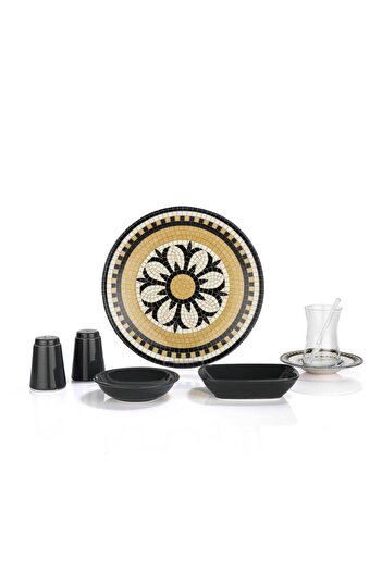Schafer Meghan Breakfast Set 32 Pieces-Gray