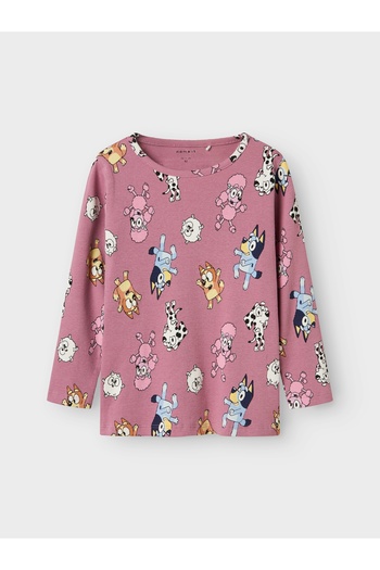 name ıt Nmfnina Bluey Ls Top - Sky Fabric