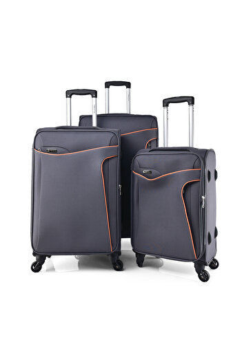 Track Travel Bag 3Pcs Luggage Set Soft Trolley B360-3P