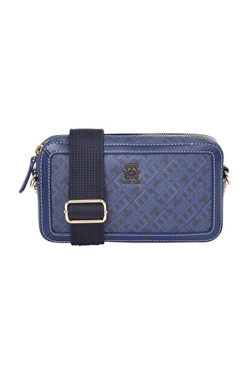 Tommy Hilfiger Námořnická modrá 21X12X5 cm Dámská Crossbody kabelka Aw0Aw16442Dw6
