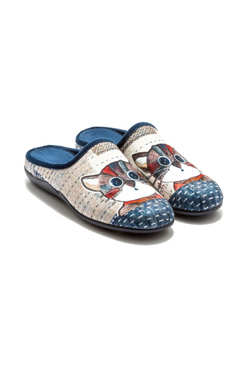 Twigy Gato Navy Blue Women's House Slippers - Size 36/41
