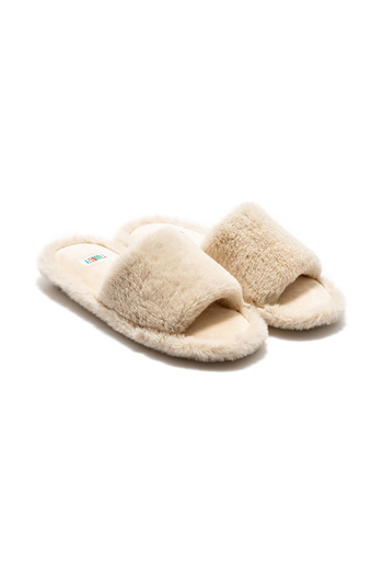 Twigy Lisa Plush Women's House Slippers Beige 36/41