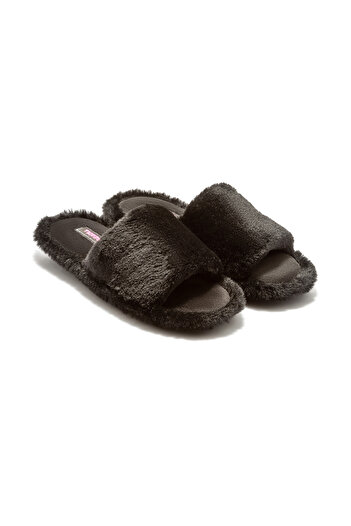 Twigy Lisa Plush Women's House Slippers Black 36/41