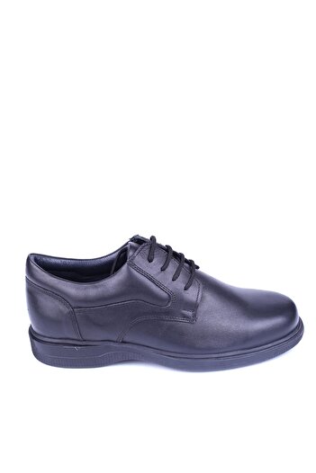 Zirve 2100 Leather Men's Black Casual Comfort Shoes