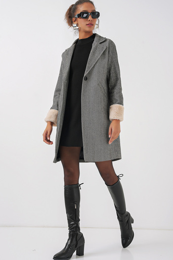 Bigdart 9085 Fish Back Cashew Coat - C.Black