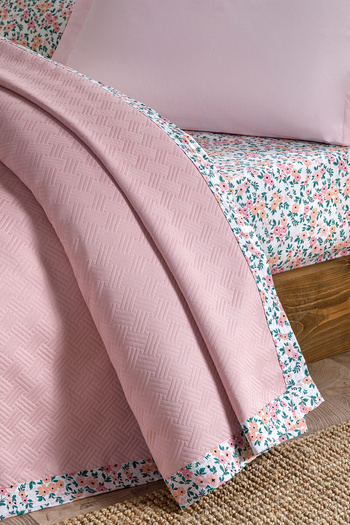 Özdilek Ivy Single Jacquard Piping Pique Set