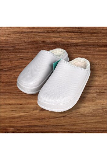 Sonimix Men's Sand Beige Sheepskin Light Sole Home Office Slippers
