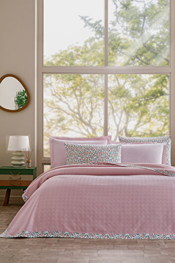 Özdilek Ivy Single Jacquard Piping Pique Set