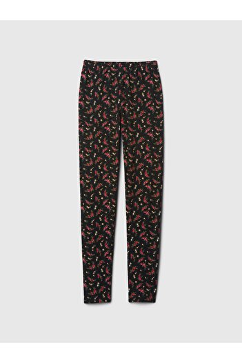 GAP Kız Çocuk Siyah Desenli Legging Tayt