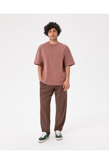 Ayma Active Ανδρικό μπλουζάκι Oversize ροζ από οργανικό βαμβάκι με κοντό μανίκι