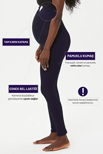 Almila Pamut elasztán hosszú női kismama leggings 2023 (BOKAR)