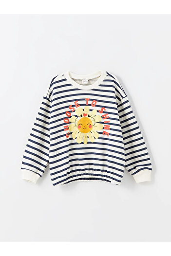LC Waikiki Lcw Kids Ecru Turtleneck Girl's T-Shirt