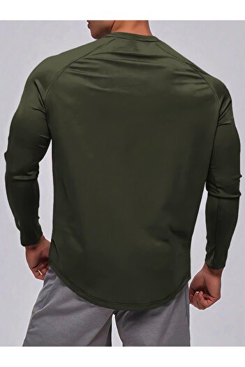 GHASSY CO. Ghassy Co. Men's Long Sleeve Cotton Reglan T-Shirt - Oval Cut
