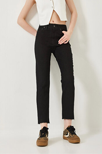 Bianco Lucci Women's Cut-Out Mom Pants 5233 60261290