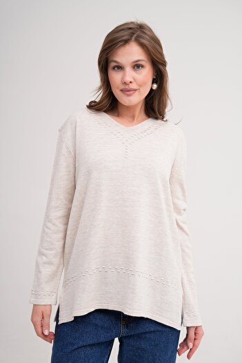 Lamierra Seasonal Knitwear Mother's Blouse