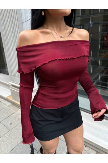 Friday Mood Women's Asymmetrical Cut Madonna Collar Blouse
