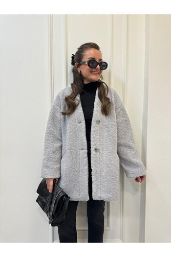 My Blog Graue Lilyum Straight Cut Wickeljacke – 7398