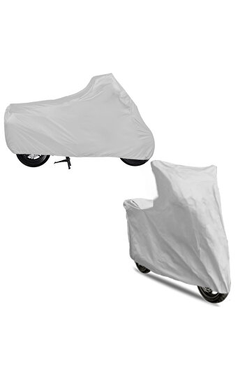 Breen Gray Rear Bag and Lock Mismatched Arora Beatrix Motorcycle Tarpaulin