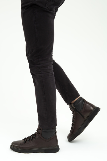 Tamer Tanca Ανδρικές μπότες casual από γνήσιο δέρμα 298 1240-2297 Erk Bot Sk22/23