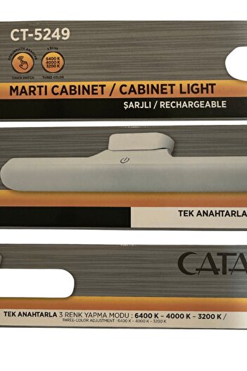 Cata Ct-5249 3w Beyaz-günışığı-sarı Işık (3 FARKLI RENK MODU) Şarjlı Mıktanıslı Işık