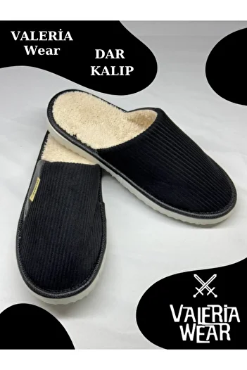Vwear Unisex μάλλινες βελούδινες παντόφλες - ημιδερμάτινη και αντιολισθητική σόλα